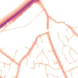 Daytime road noise heatmap for RG5 3BN