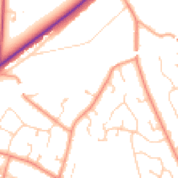 Daytime road noise heatmap for RG5 3BP