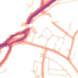 Daytime road noise heatmap for RG5 3BW