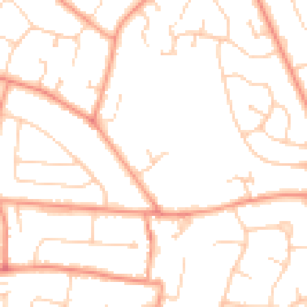 Daytime road noise heatmap for RG5 3DD