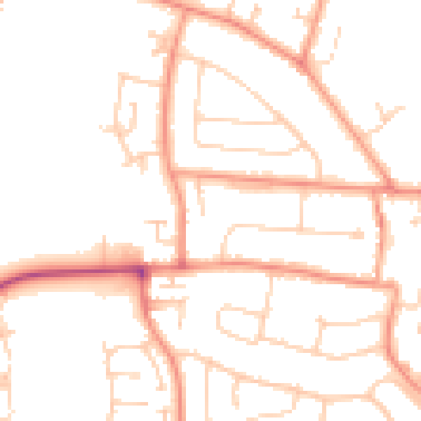Daytime road noise heatmap for RG5 3DH