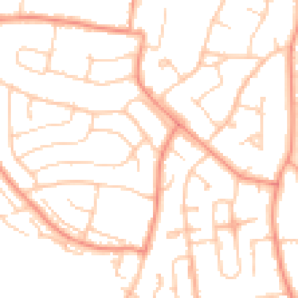 Daytime road noise heatmap for RG5 3NR