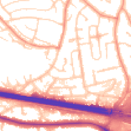 Daytime road noise heatmap for RG5 3PZ