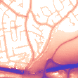 Daytime road noise heatmap for RG5 4EF