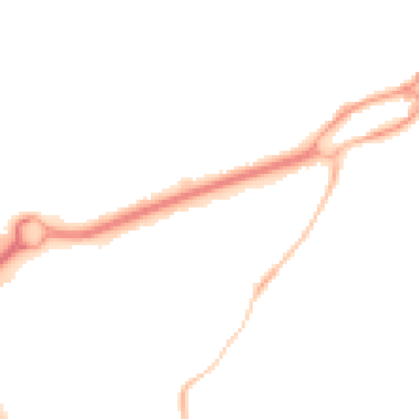 Night-time road noise heatmap for RG6 1AR
