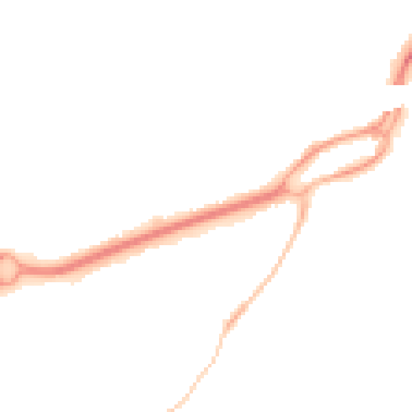 Night-time road noise heatmap for RG6 1AU