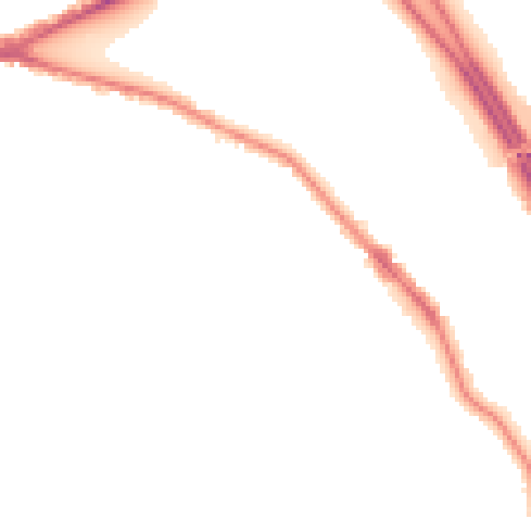 Night-time road noise heatmap for RG6 1FD
