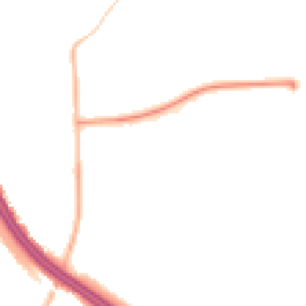 Night-time road noise heatmap for RG6 1FP