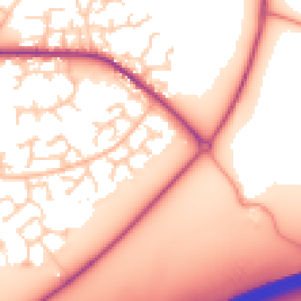 Daytime road noise heatmap for RG6 3TH