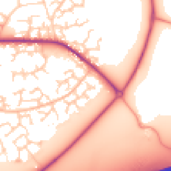 Daytime road noise heatmap for RG6 3TQ