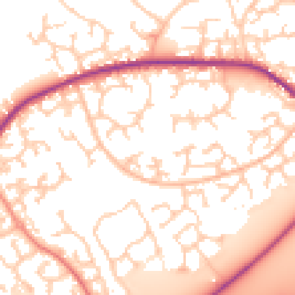 Daytime road noise heatmap for RG6 3UF