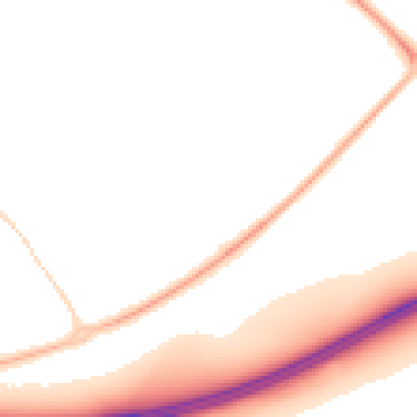 Night-time road noise heatmap for RG6 3WE