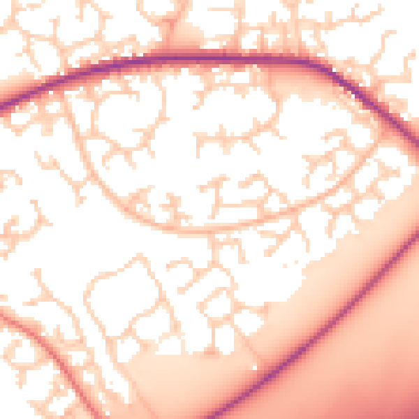Daytime road noise heatmap for RG6 3XF