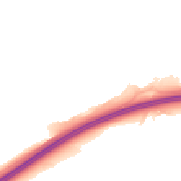 Night-time road noise heatmap for RG6 4AQ