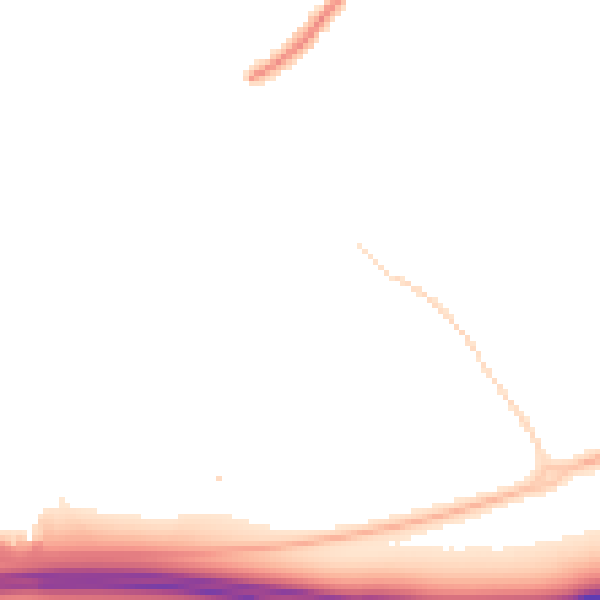 Night-time road noise heatmap for RG6 4BE