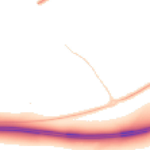 Night-time road noise heatmap for RG6 4BH