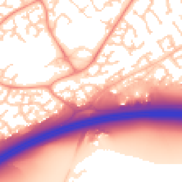 Daytime road noise heatmap for RG6 4DR