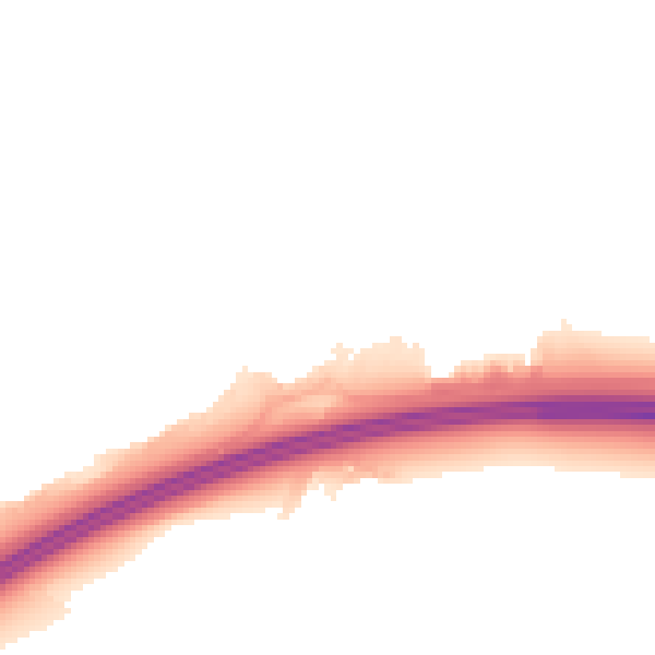 Night-time road noise heatmap for RG6 4DR