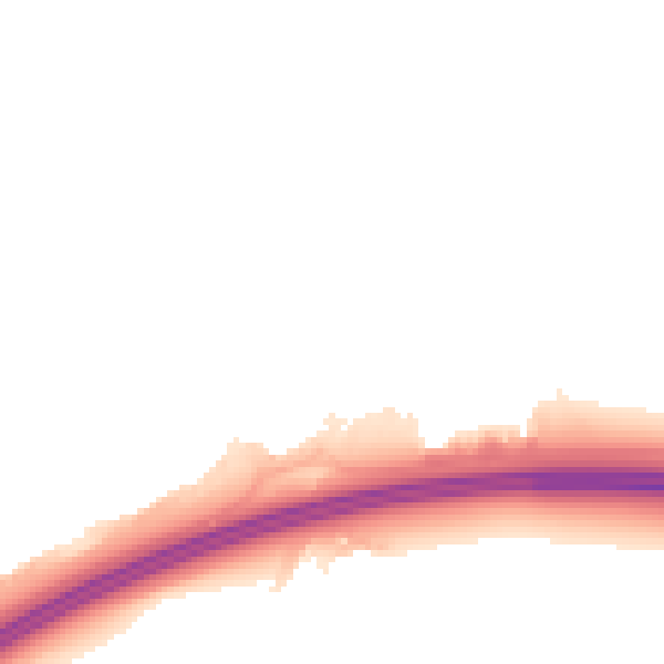 Night-time road noise heatmap for RG6 4DZ