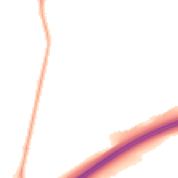 Night-time road noise heatmap for RG6 4HU