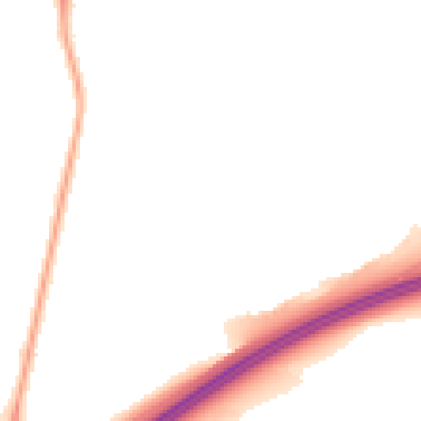 Night-time road noise heatmap for RG6 4HX