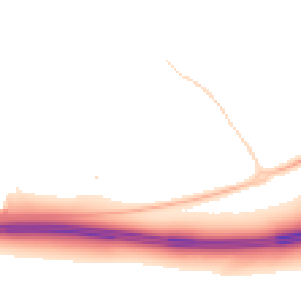 Night-time road noise heatmap for RG6 4JA