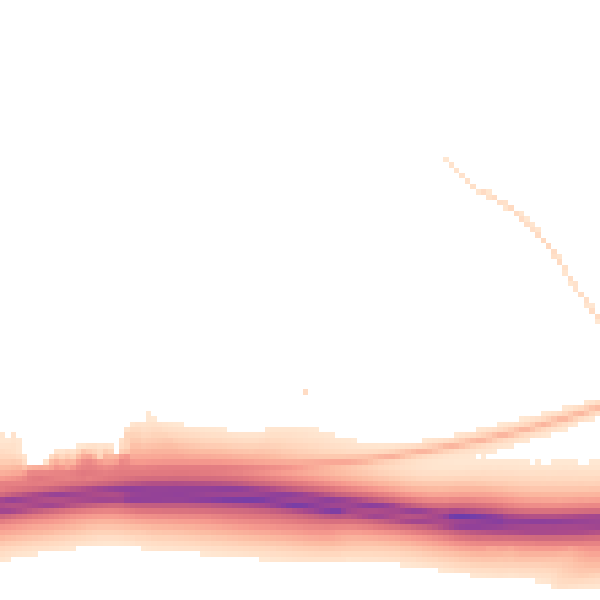 Night-time road noise heatmap for RG6 4JT
