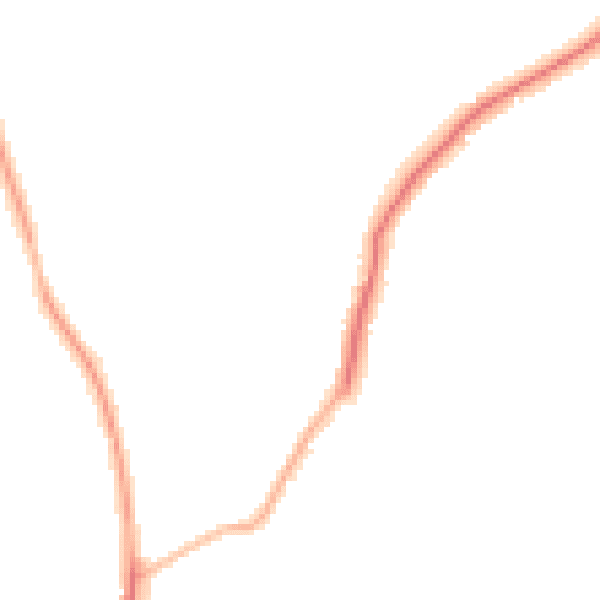 Night-time road noise heatmap for RG6 5TQ