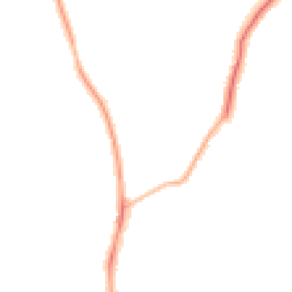 Night-time road noise heatmap for RG6 5TZ