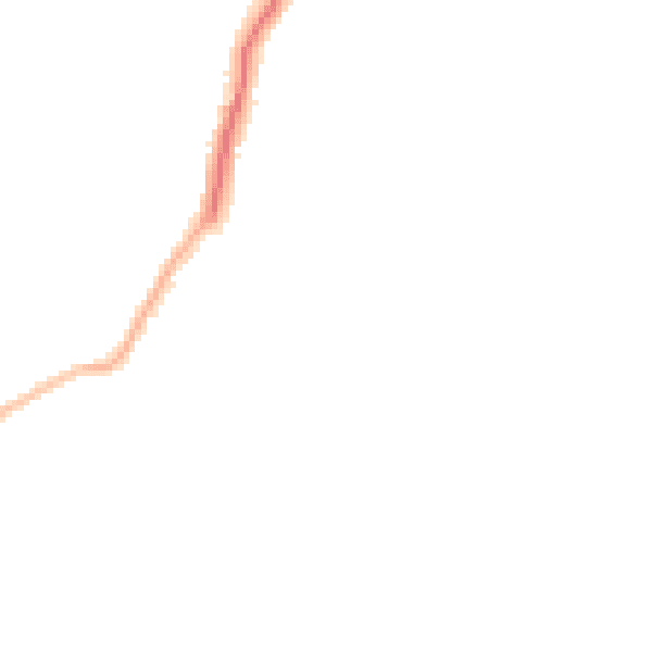 Night-time road noise heatmap for RG6 5UE