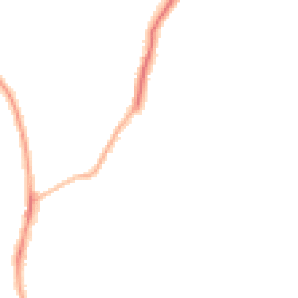 Night-time road noise heatmap for RG6 5UH