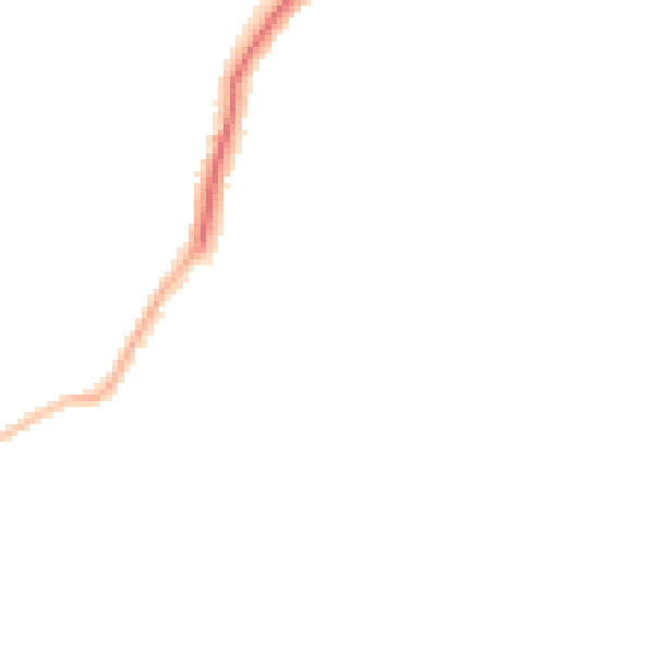 Night-time road noise heatmap for RG6 5UT