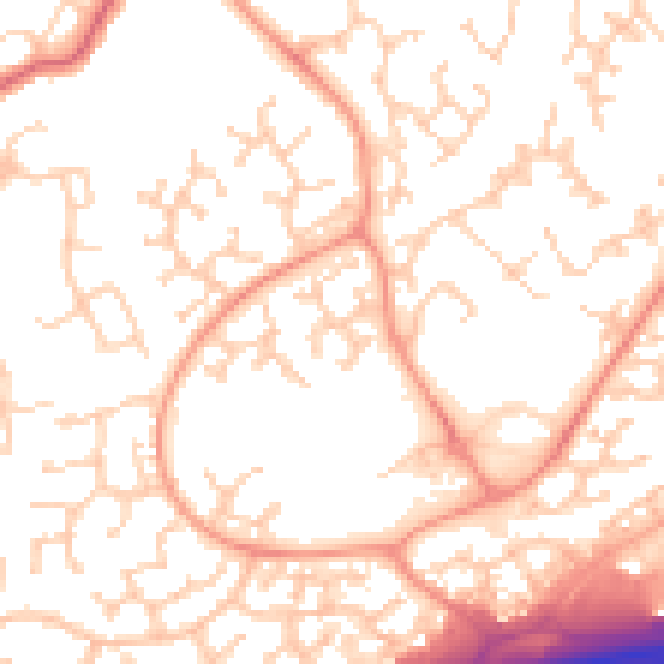 Daytime road noise heatmap for RG6 5XR