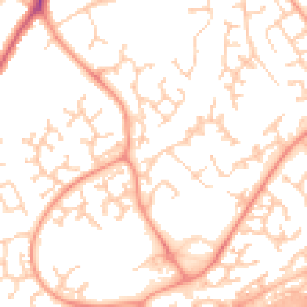 Daytime road noise heatmap for RG6 5YT