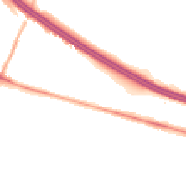 Night-time road noise heatmap for RG6 7DL