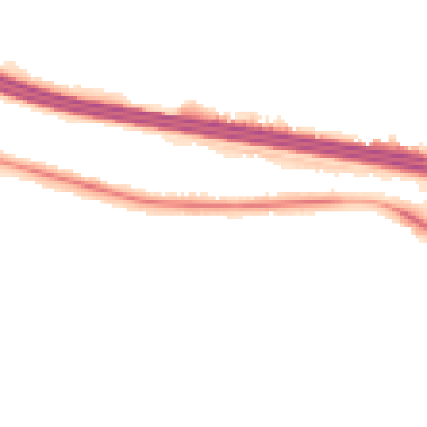 Night-time road noise heatmap for RG6 7JD