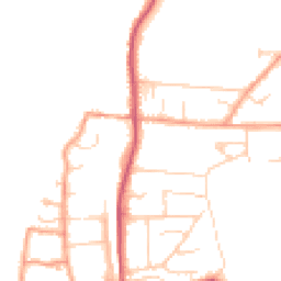 Daytime road noise heatmap for RG8 0AQ