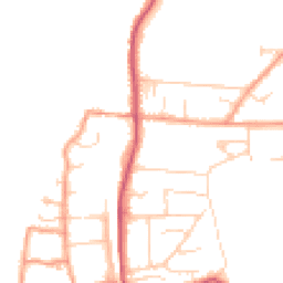 Daytime road noise heatmap for RG8 0BH