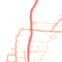 Daytime road noise heatmap for RG8 0BL