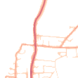 Daytime road noise heatmap for RG8 0BX