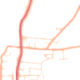 Daytime road noise heatmap for RG8 0DA