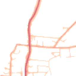 Daytime road noise heatmap for RG8 0DB
