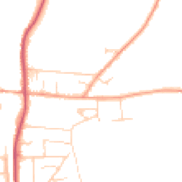 Daytime road noise heatmap for RG8 0DH