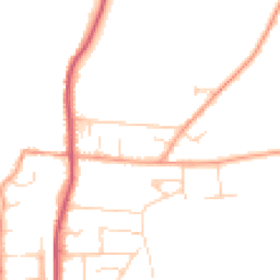Daytime road noise heatmap for RG8 0DN