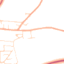 Daytime road noise heatmap for RG8 0DR