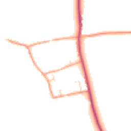 Daytime road noise heatmap for RG8 0JU
