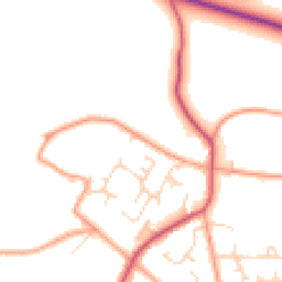 Daytime road noise heatmap for RG8 0PL