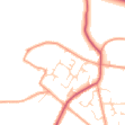 Daytime road noise heatmap for RG8 0PR