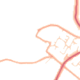 Daytime road noise heatmap for RG8 0PT