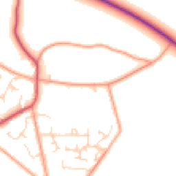 Daytime road noise heatmap for RG8 0QY